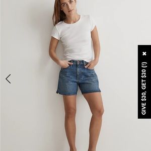 Madewell Relaxed Mid-Length Denim Shorts in Kimbrough Wash 28